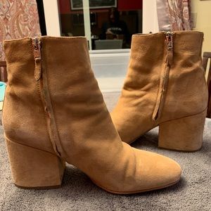 Sam Edelman suede block heel boot